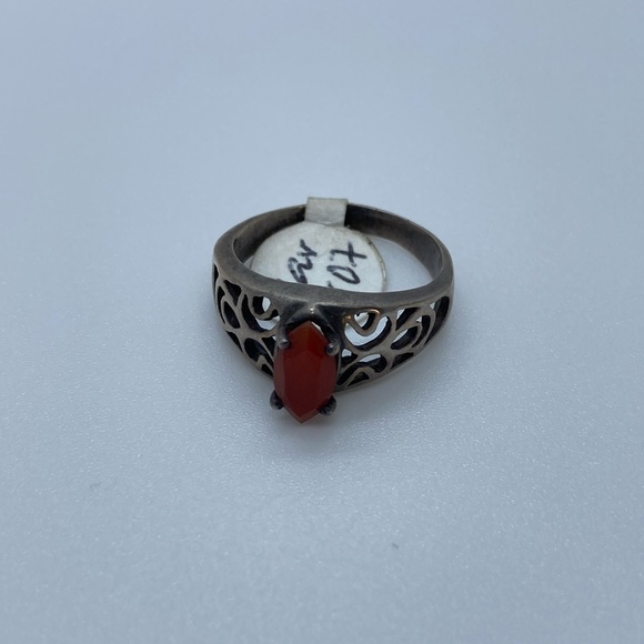 BOGO50 Carnelian sterling silver ring - Picture 1 of 7